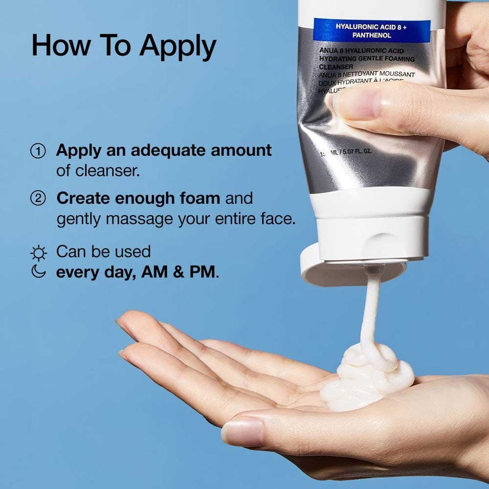 قیمت فوم شوینده هیالورونیک اسید و پنتنول آنوا