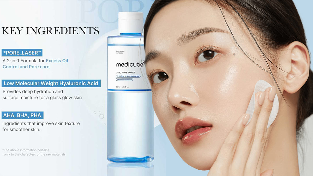 ترکیبات کلیدی تونر منافذ مدی کیوب