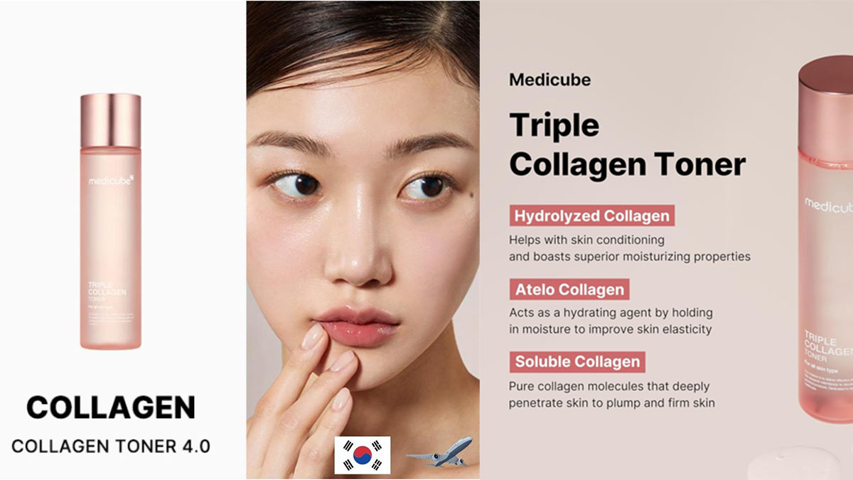 تونر تریپل کلاژن مدی کیوب در روتین مراقبت پوستی