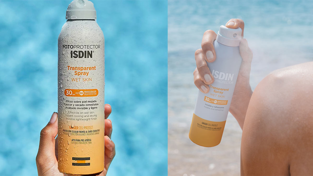 روش استفاده از اسپری ضد آفتاب ایزدین