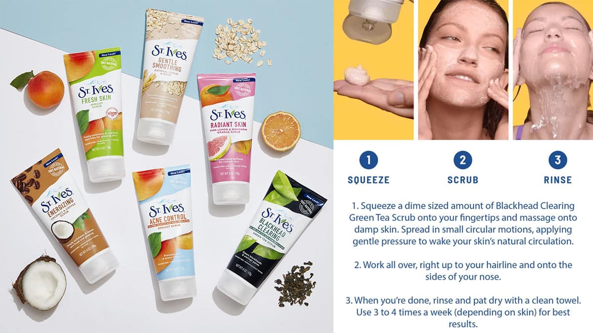 روش استفاده از اسکراب صورت سنت ایوز