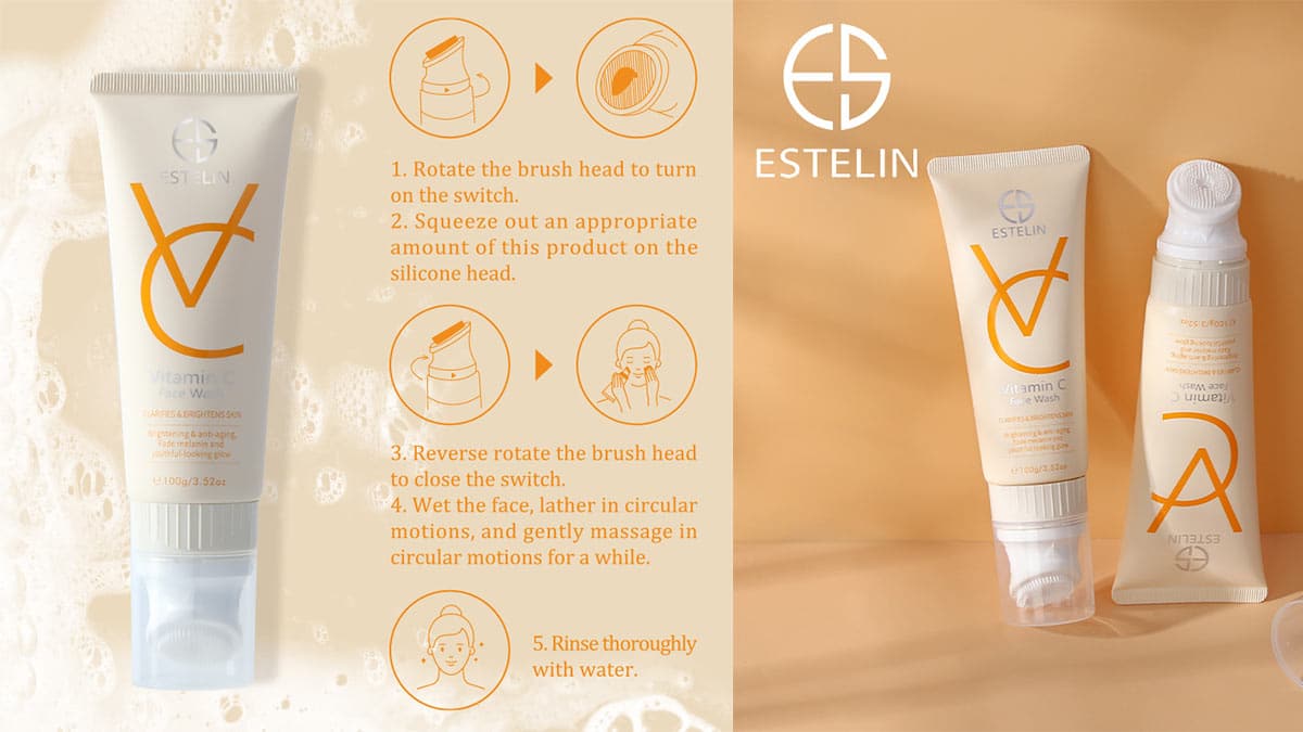 روش استفاده از شوینده صورت ویتامین سی استلین