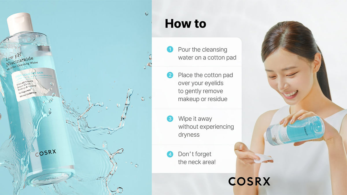 روش استفاده از میسلار واتر نیاسنامید کوزارکس