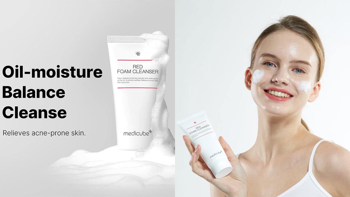 فوم شوینده صورت مدی کیوب در روتین مراقبت از پوست