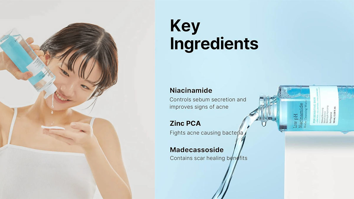 میسلار واتر نیاسنامید کوزارکس در روتین مراقبت پوستی