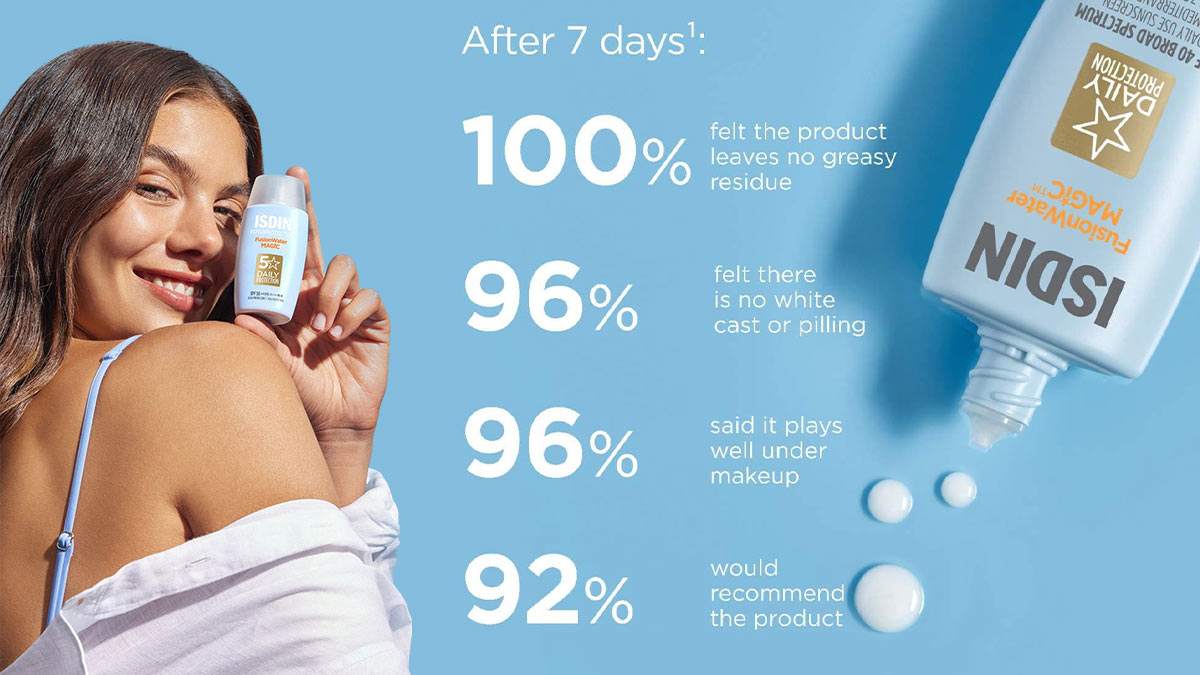 نحوه استفاده صحیح از ضد آفتاب فیوژن واتر ایزدین