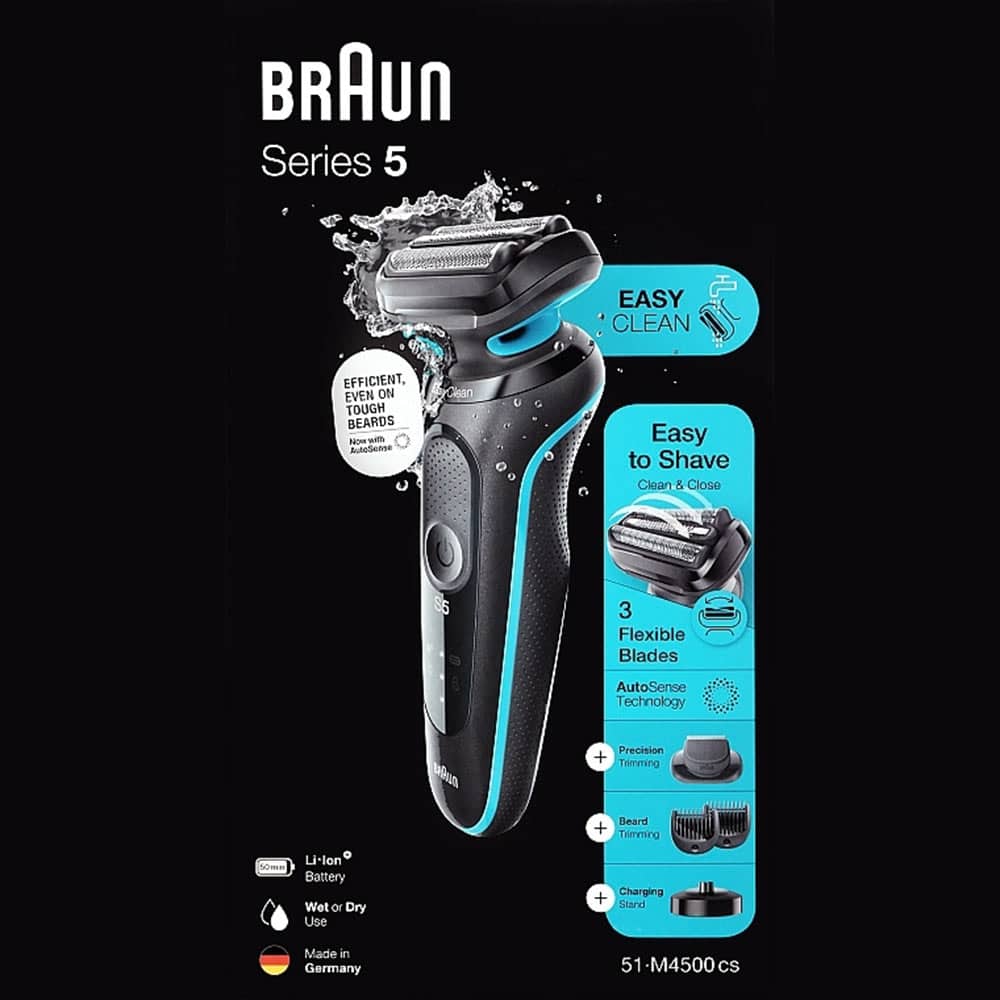 ویژگی های ریش تراش براون سری ۵ | مدل ۵۱ b1000s