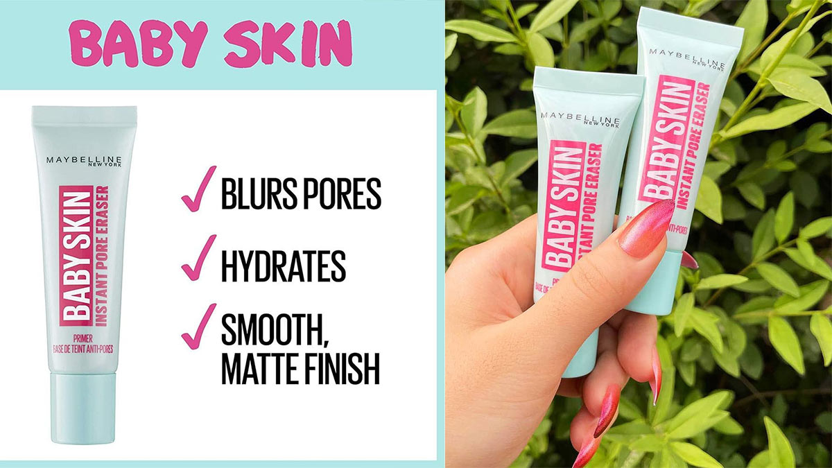 پرایمر بیبی اسکین میبلین در روتین آرایش