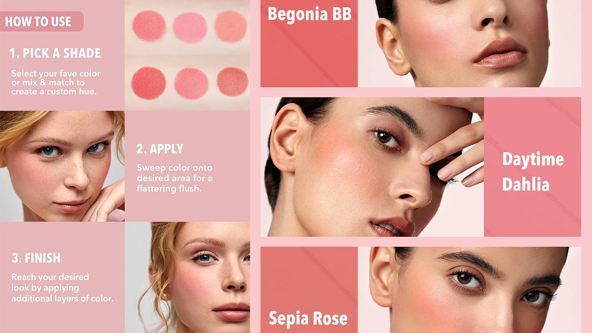 چگونه با پلت رژگونه ۶ تایی شیگلم آرایش کنیم؟