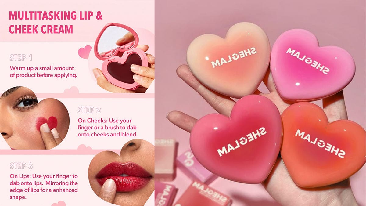 راهنمای استفاده از رژگونه قلبی شیگلم