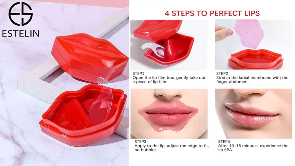 راهنمای استفاده از ماسک لب هیدروژل قرمز استلین