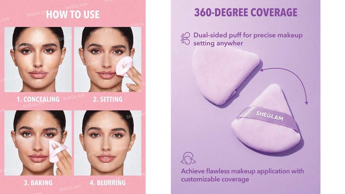 راهنمای استفاده از پد پنکیک و پودر فیکس شیگلم