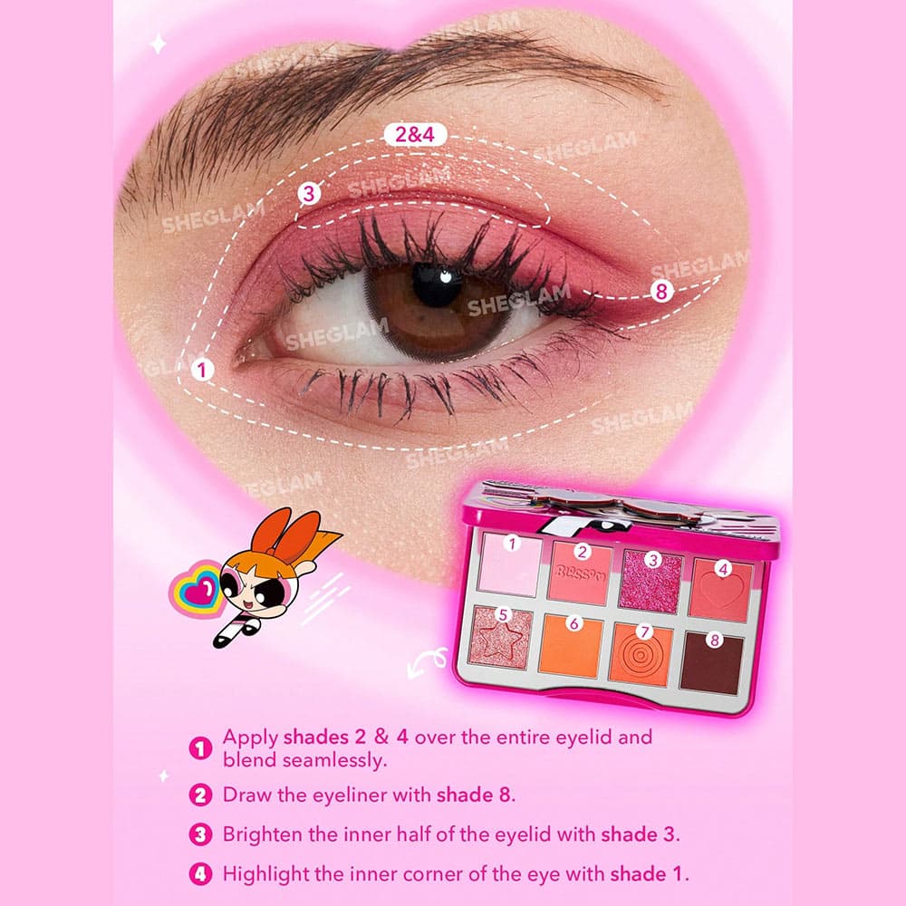 پالت سایه Power puff girls شیگلم