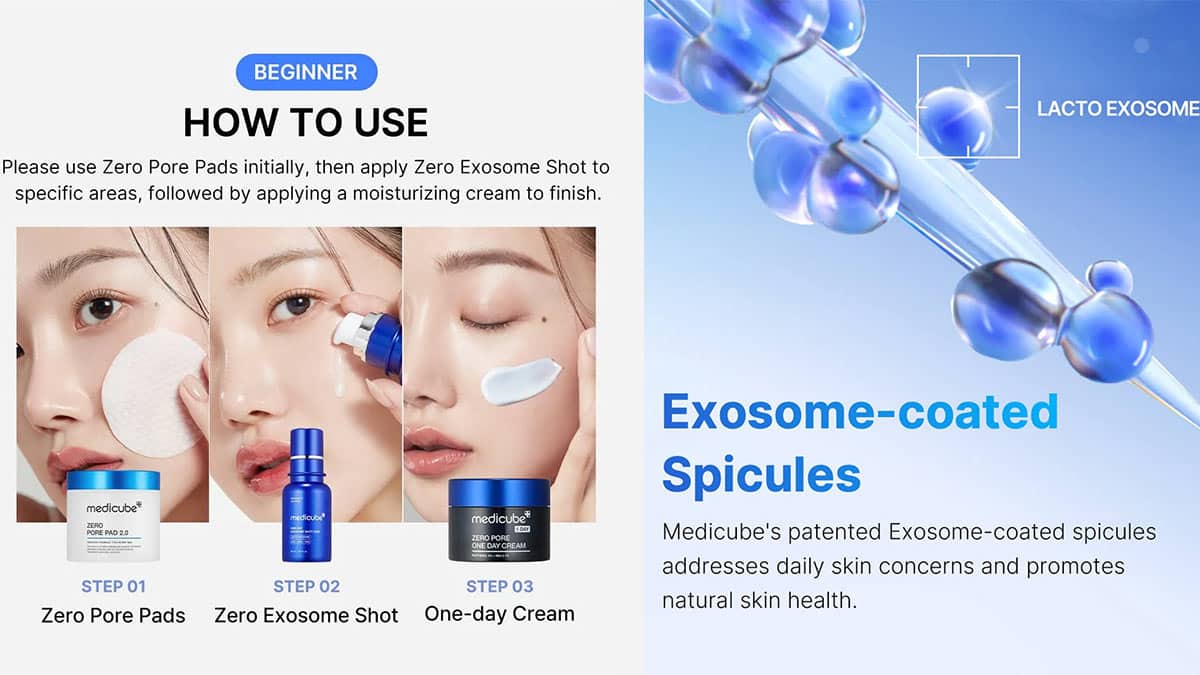 راهنمای استفاده از سرم اگزوزوم شات 2000 مدی کیوب