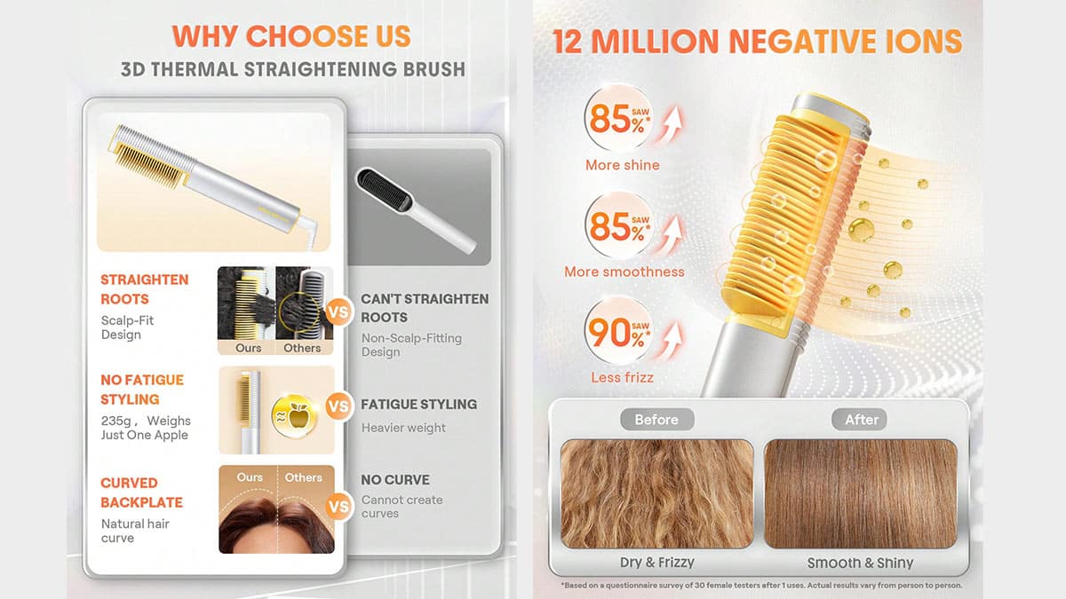 موهایی صاف و درخشان در کمترین زمان