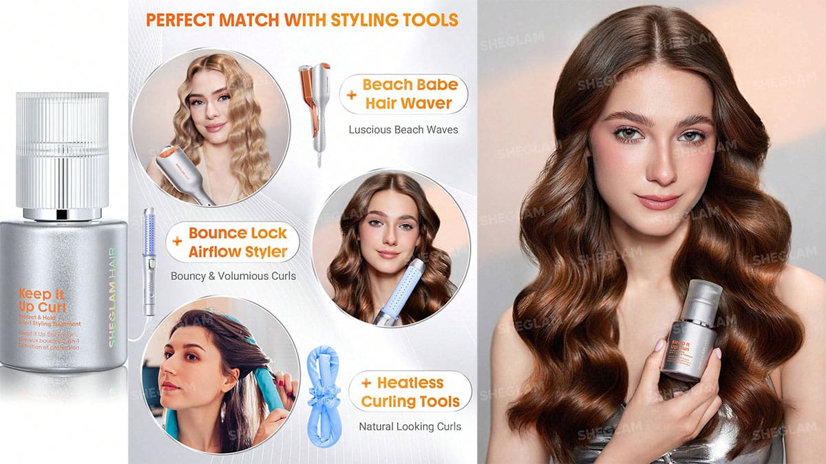 حجم و محافظت برای موهای فر جذاب