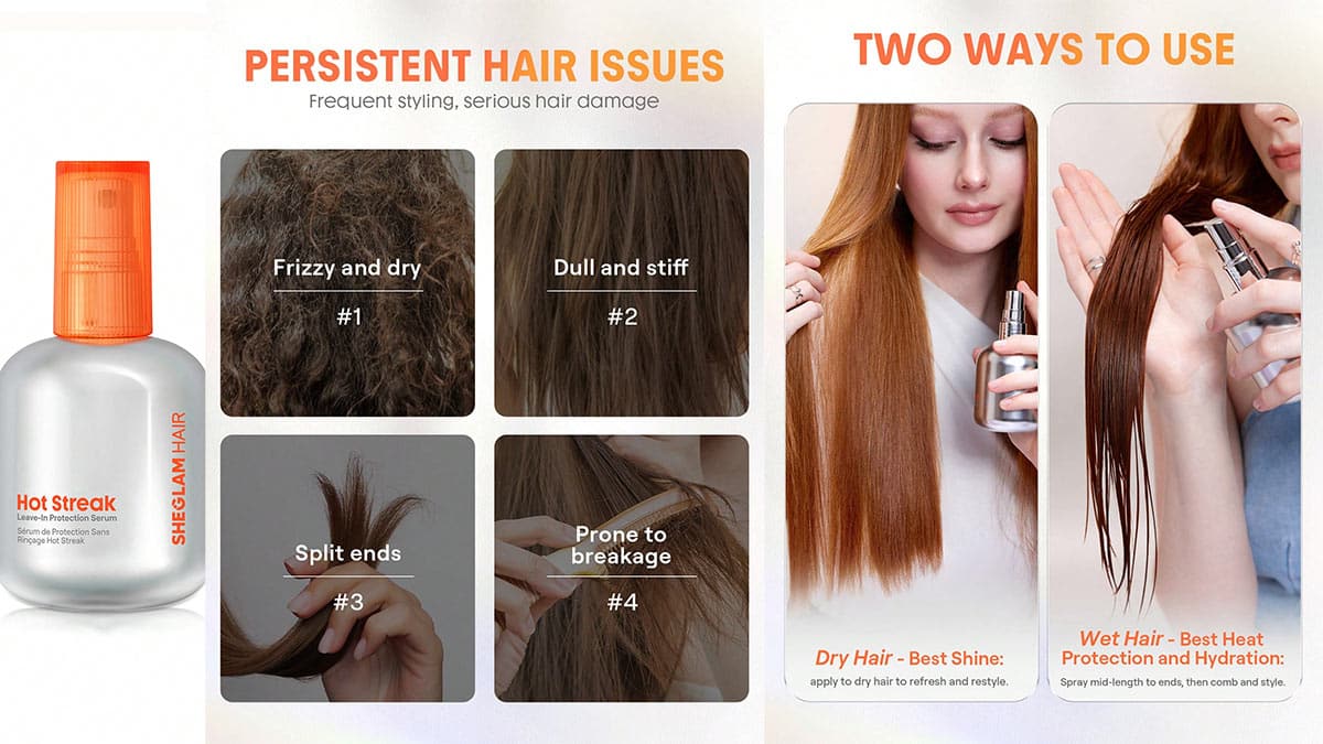 راهنمای استفاده از سرم محافظ حرارت مو شیگلم