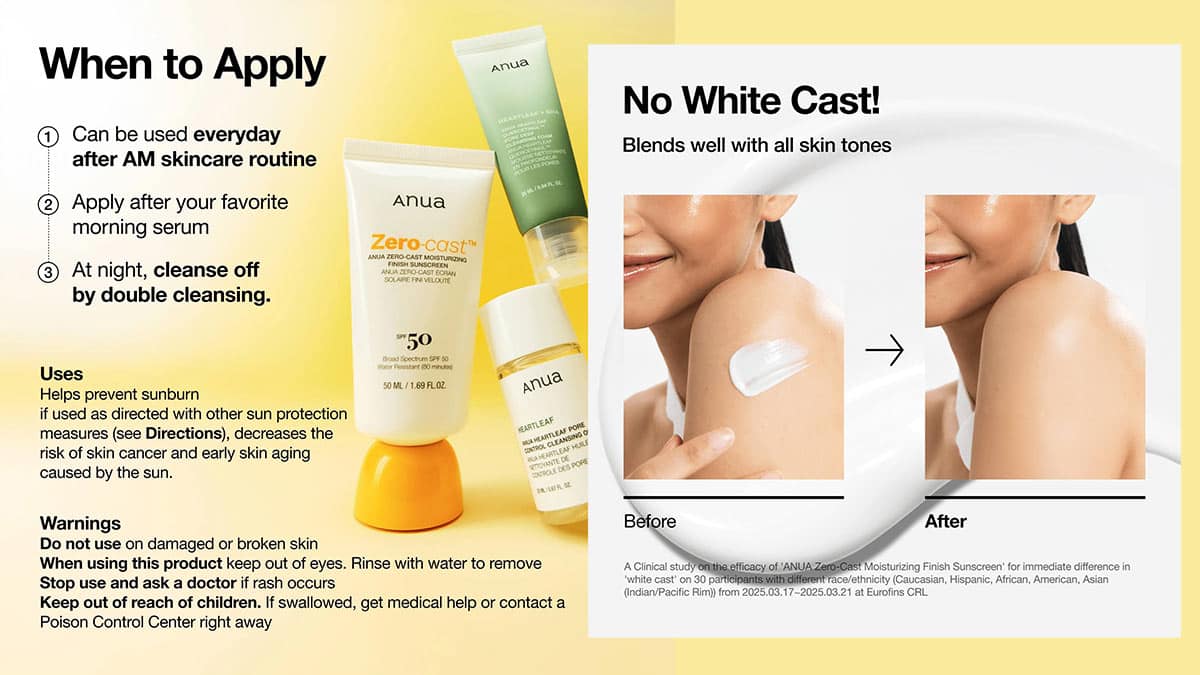 راهنمای استفاده از کرم ضد آفتاب زیرو کاست آنوا