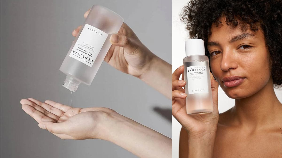 راهنمای استفاده از تونر ضدلک و روشن کننده برایتنینگ سنتلا اسکین 1004