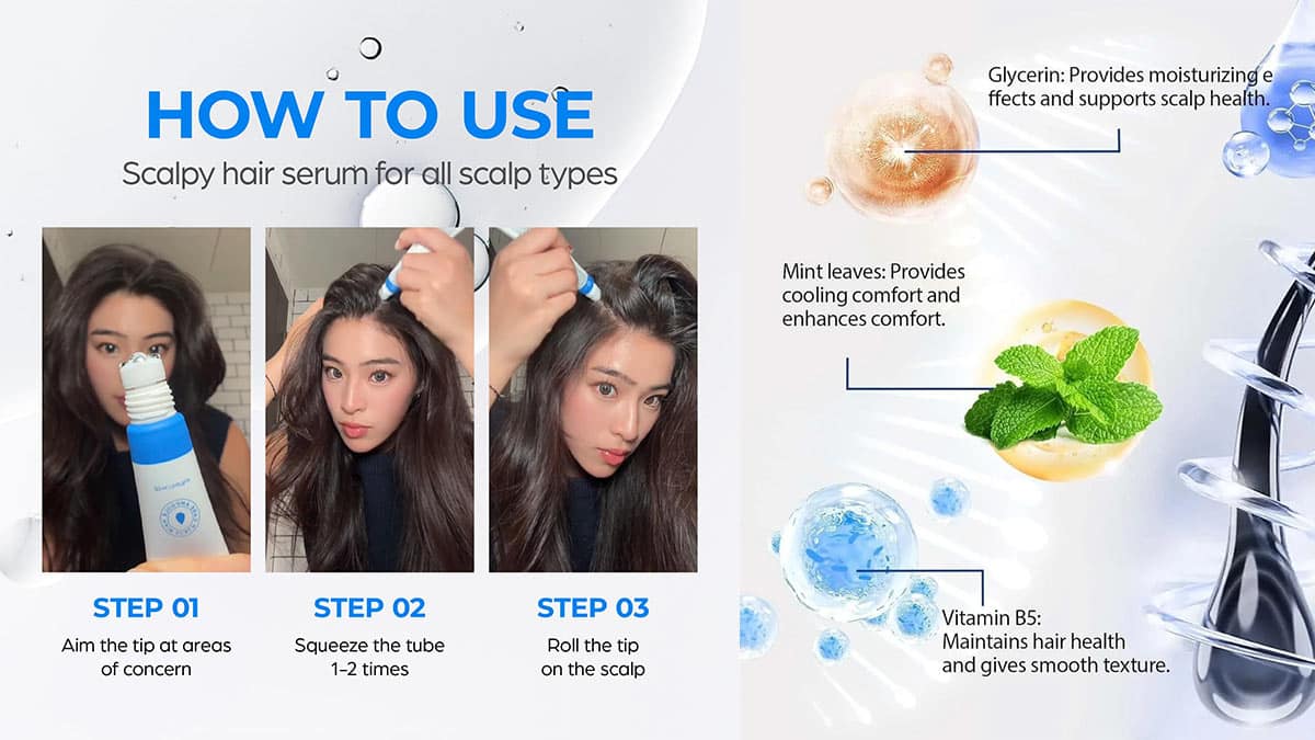 راهنمای استفاده از سرم اسکالپ مو سیپوری