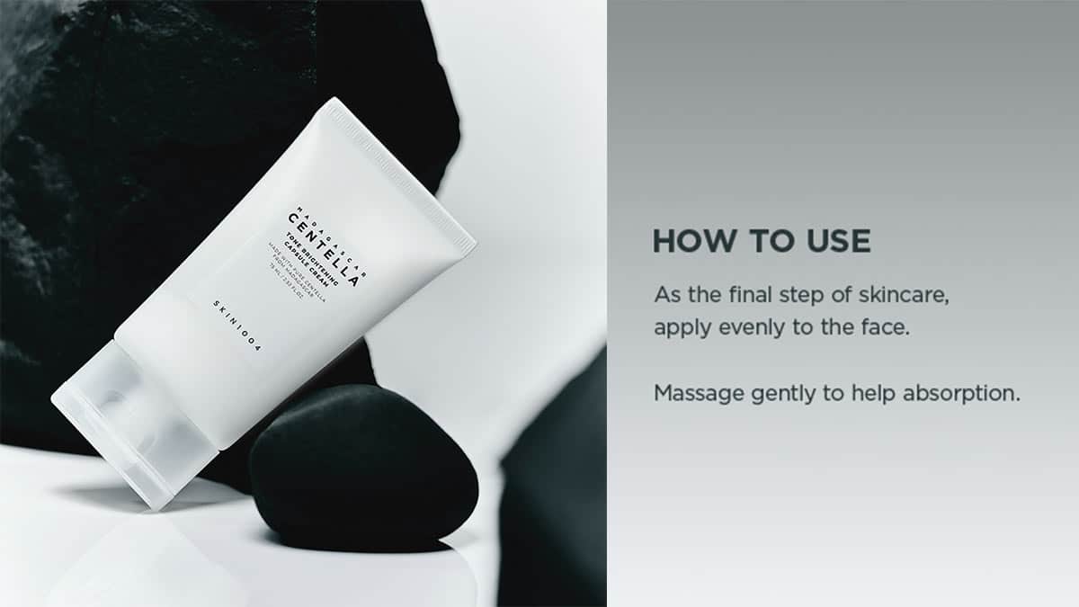 راهنمای استفاده از کرم کپسولی روشن کننده سنتلا اسکین 1004