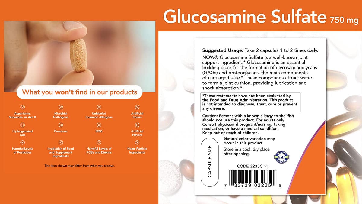 راهنمای استفاده از کپسول گلوکوزامین 750 میلی گرم ناو